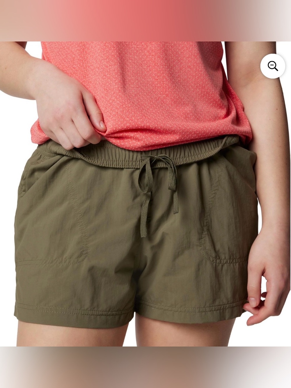 2 Pair Columbia Women's Sandy River Shorts 3” Inseam, Stone Green, City Grey, XL - Picture 5 of 16